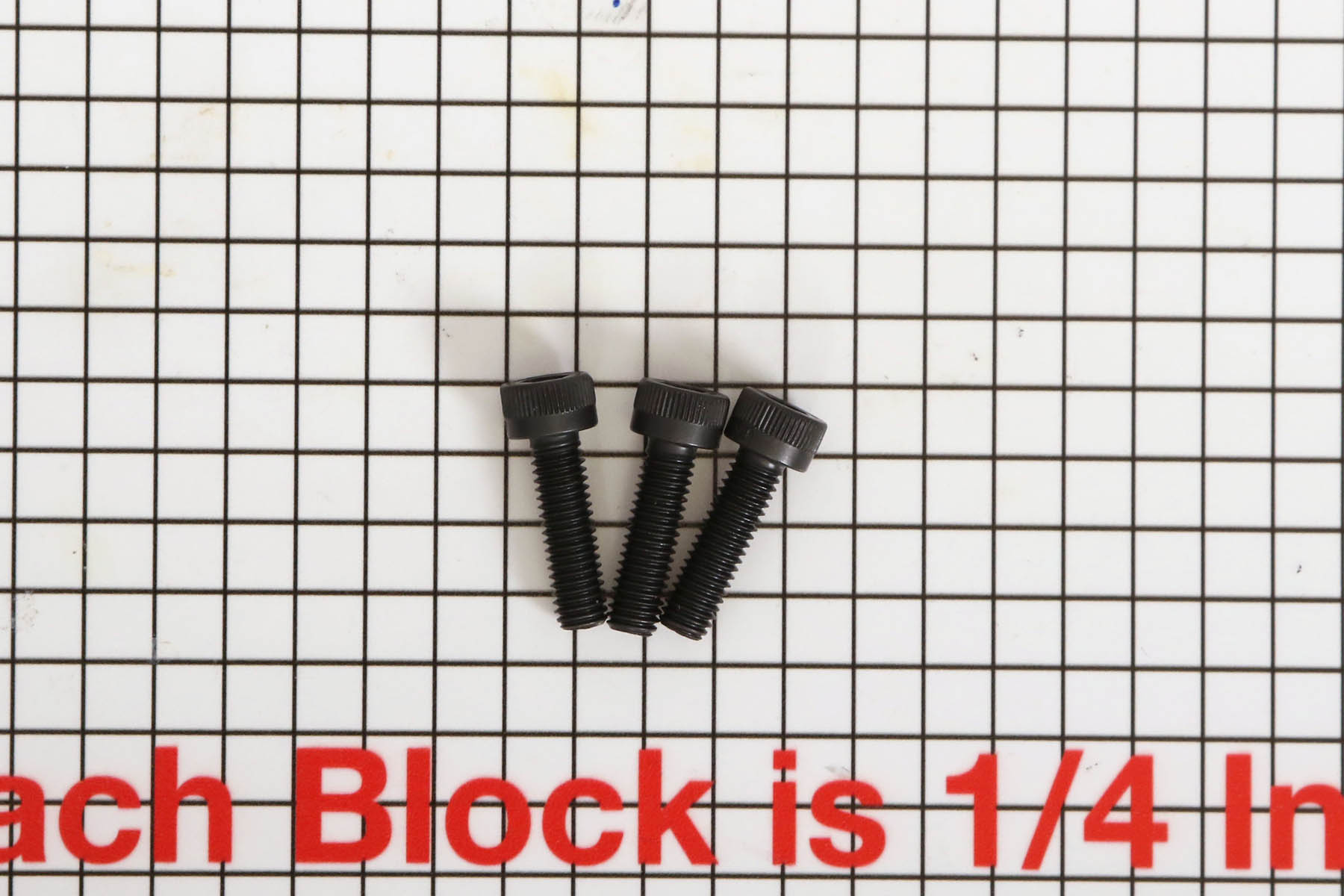 Black Socket Cap Head Screw - 3 pack 