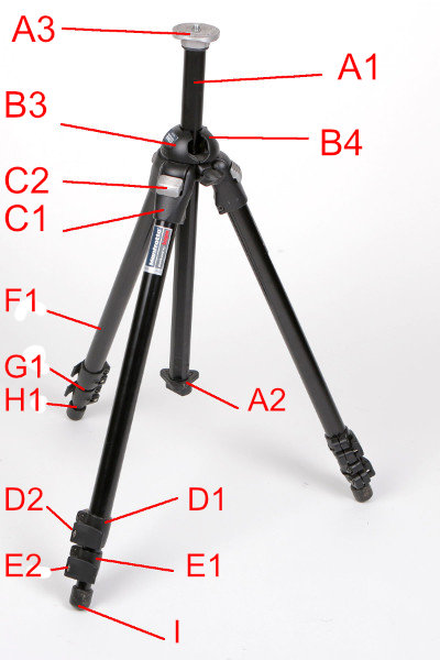 MANFROTTO 3021BPRO TRIPOD