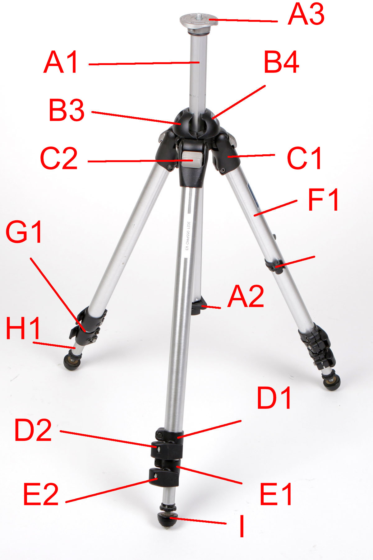 MANFROTTO 3021PRO TRIPOD